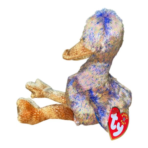 Ty Beanie Babies Dinky Duck 2000 Plush Stuffed Animal Hang 8th Gen Tush 10th Gen - Picture 2 of 9